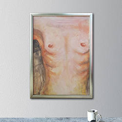 Akt,akryl,obraz,klatka piersiowa,mężczyzna - Obrazy - Wyposażenie wnętrz