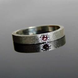 srebro,turmalin,pierścionek,obrączka - Pierścionki - Biżuteria