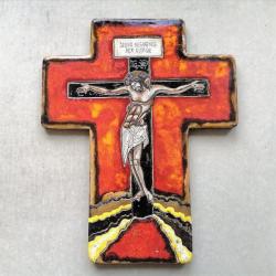Beata Kmieć,ikona ceramiczna,krzyż,ikona krzyża - Ceramika i szkło - Wyposażenie wnętrz