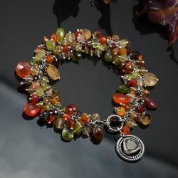 bigata,unikatowa,w jesiennych barwach - Bransoletki - Biżuteria
