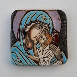 Beata Kmieć,ikona,Maryja,eleusa,ceramika - Ceramika i szkło - Wyposażenie wnętrz