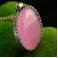 Naszyjniki różowy elegancki naszyjnik,opal,srebrny,wisior