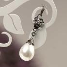 Wisiory wisiorek,elegancki,srebrny,perły,dla kobiety