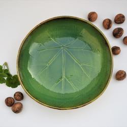 ceramika,misa,liść,liść ceramiczny - Ceramika i szkło - Wyposażenie wnętrz