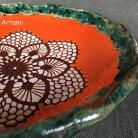 Ceramika i szkło misa rzeżbiona ceramika tradycja