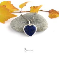 lapis lazuli,serce,wisior - Wisiory - Biżuteria