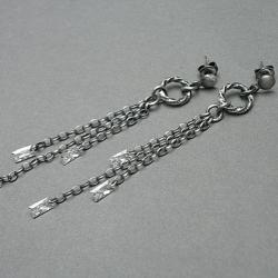 długie,delikatne,łańcuszki - Kolczyki - Biżuteria