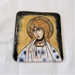 Beata Kmieć,ikona ceramiczna,Anioł,Archanioł - Ceramika i szkło - Wyposażenie wnętrz