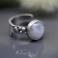 Pierścionki pierścionek,kamień,księżycowy,mały,regulowany