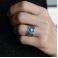 Pierścionki srebrny pierścionek z morganitem