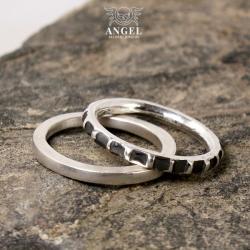 obrączka,komplet obrączek,pierścień - Pierścionki - Biżuteria