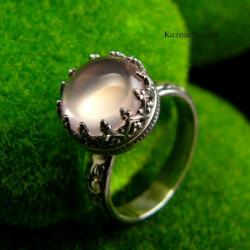 nehesi,pierścionek,srebrny,pierscionek,rosequartz - Pierścionki - Biżuteria